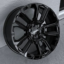 Gloss Black Gmc Sierra Denali Premium Wheels 22x9 Fits 2000-2025 Sierrayukon