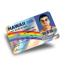 Hawaii Drivers License Holographic Credit Card Skin/Credit Card Sticker Decal
