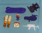 G.I. GI JOE gijoe 1991 SNOW SERPENT BODY PARTS +WEAPONS lot waist gun FREE SHIP