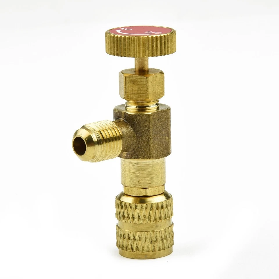 Adapter Flow Control Valve Air Conditioning Copper Alloy For 1/4"-5/16 '' - Image 4 of 4