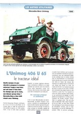 DOCUMENT & MERCEDES-BENZ UNIMOG 406 U 65 & UTILITAIRES & Année 1949