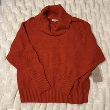 NWT Frye And Co Rustic Clay Cowl Neck Pullover Sweater Size 2XL
