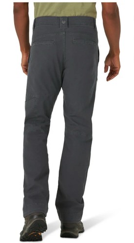 WRANGLER Rugged Utility Straight Fit Men's 34x32 Gray Khaki Pants Flex Waistband - Picture 8 of 10