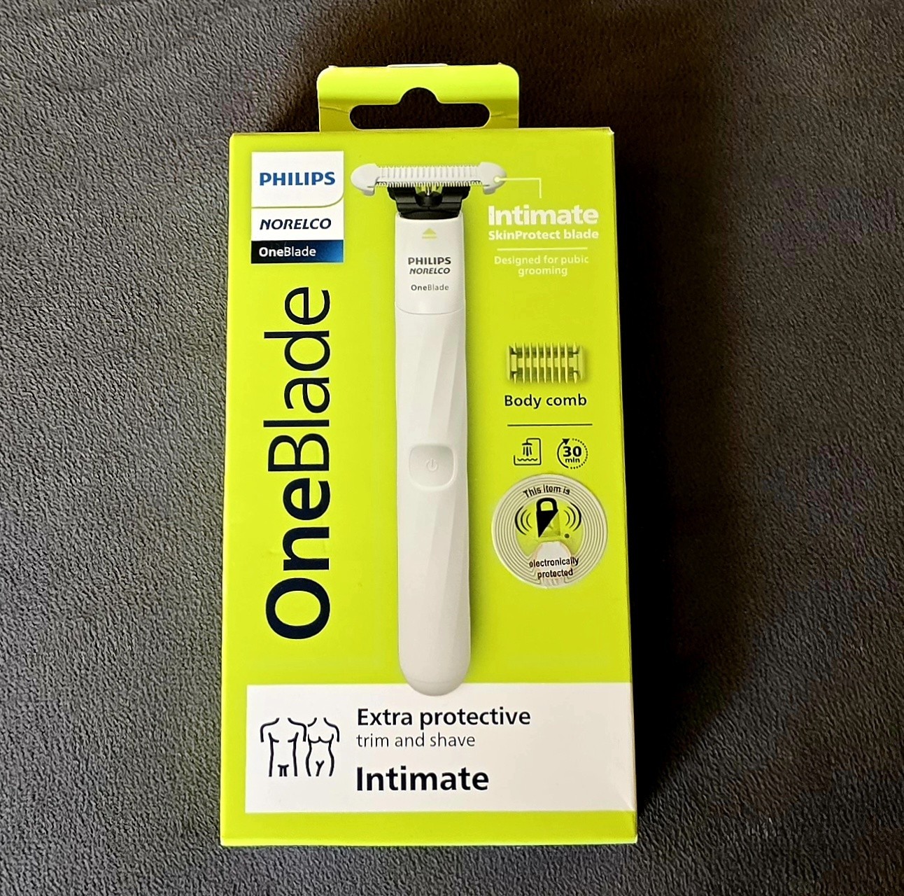 One Blade Intimate Vector Philips OneBlade Intimate Skin Protect Blade & Body Comb Trimmer