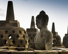Buddha at Borobudur Temple 8"x10" Photograph Print 8x10