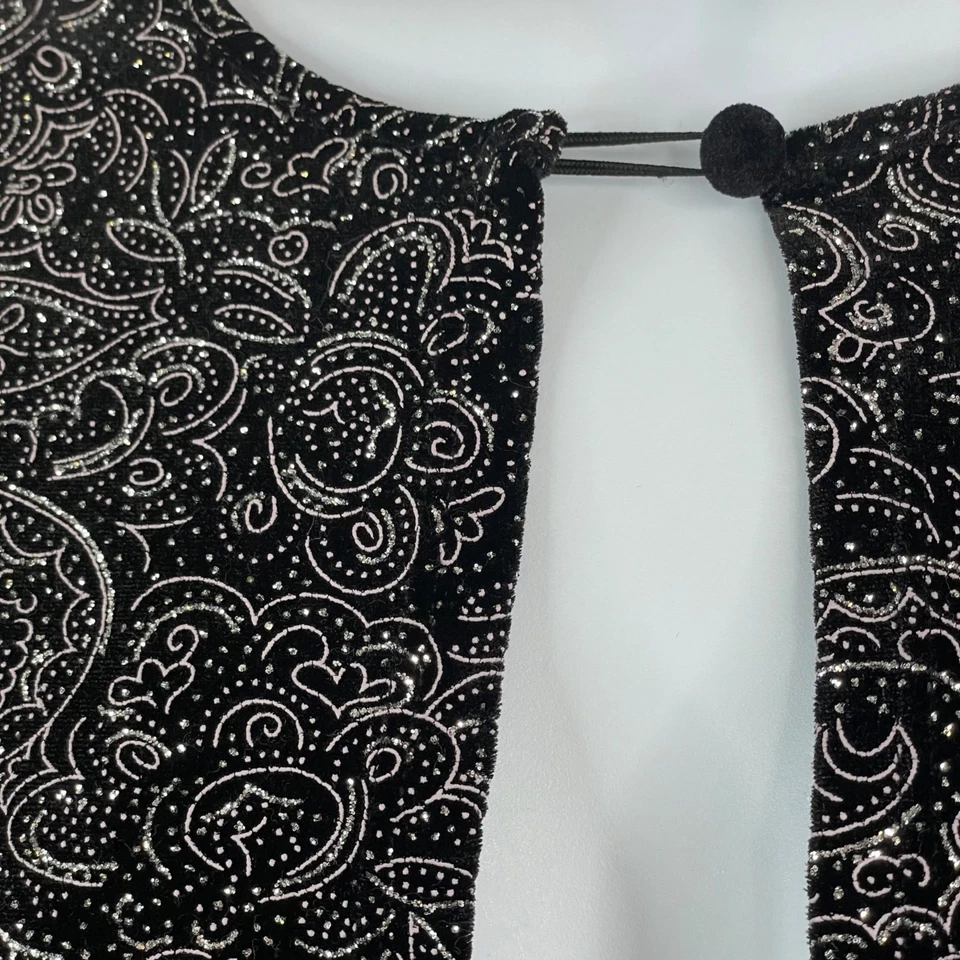 Chaqueta De Colección Para Mujer Brillo Fiesta Distintiva Grande Vacaciones Cóctel Boda Año Nuevo Foto 3 de 4