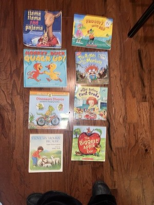 8 Children s Books !!  Llama Llama Red Pajamas. Monkey And Duck Quack Up !  Dino