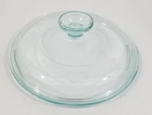 Pyrex G5C Round Replacement Glass Lid G-5-C  Clear Aqua & Ribbed