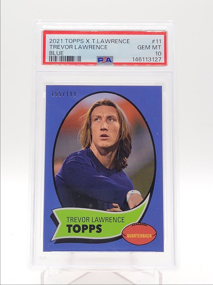 Trevor Lawrence Pro Set Metal 1989 Xrc Pro Set Prospect #90 Blue Wave