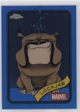 2025 Topps Chrome Marvel Comics Blue Refractor 150/299 Lockjaw #152 04ag