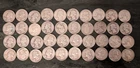 Washington Silver Quarters Roll Lot of 40 Circulated 25C Coins