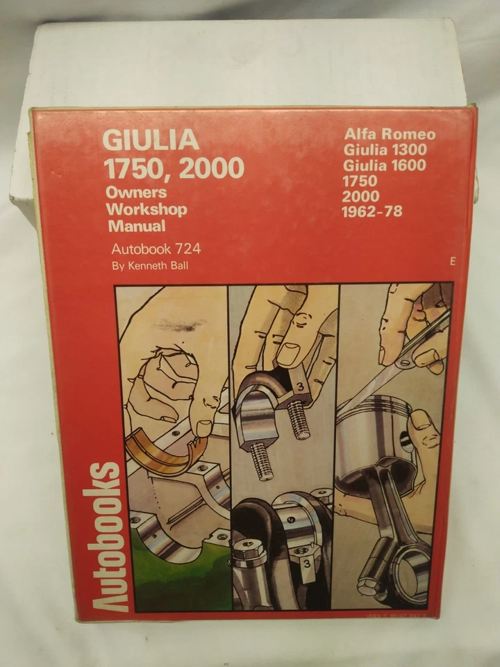 Autolibros #724 Manual de taller ALFA ROMEO GIULIA 1300 1600 1750 2000 1962-78 Foto 2 de 4