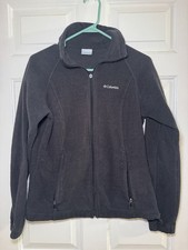 Black Columbia Fleece Jacket Size Medium Cleaned