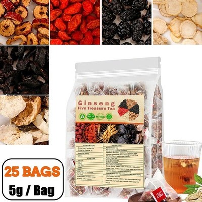 25Beutel Ginseng Five Treasures Nierentee Kräuterformel für die Nierengesundheit