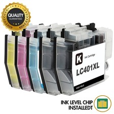 5-pk LC401XL LC-401 XL Ink Cartridge for Brother MFC-J1800DW MFC-J1012DW J1170DW
