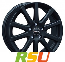 4x Autec Typ S - Skandic schwarz matt 7.5x18" ET37 LK5 112 ML 70 Alufelgen 18...
