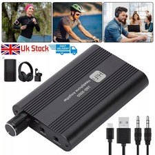 Portable HIFI Headphone Amplifier Stereo Earphone Audio AMP 3.5mm Aux 16-300 ohm