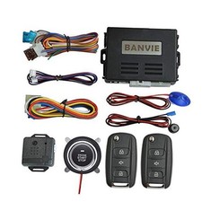 Car Alarm System with Remote Start Push to Start Ignition 1.without siren