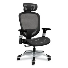 Alera MV41BME18 Minerva Ergonomic Mesh Swivel Task Chair, Supports Up To 275 Lb,