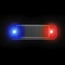 LED Solar Car Dummy Alarm Anti-Theft Flashing Warning Light Security System