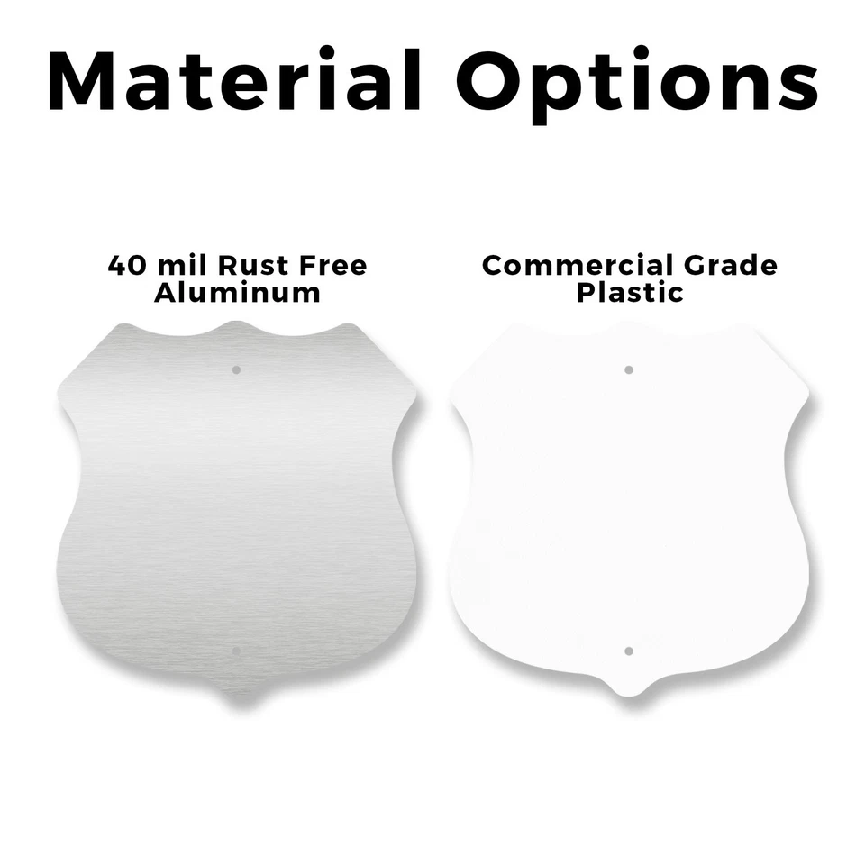 No Alcohol On Pool Deck Shield Shaped Sign With Stake Crafted in the USA Foto 4 de 4