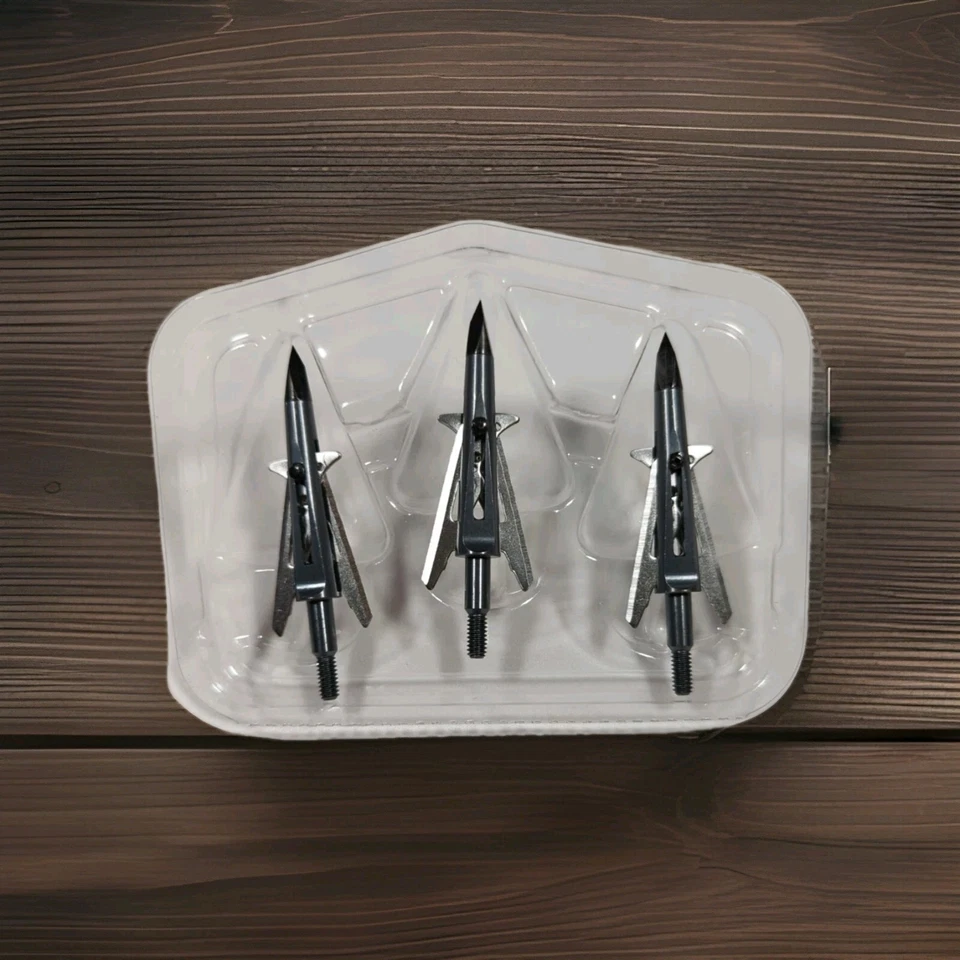 100 Granos Cabezas Anchas Stealth Strike Killzone Hipodérmico 2" Corte 2 Hojas Mecánico Foto 4 de 4