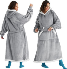 Bedsure Wearable Blanket Hoodie, Long Hooded Blanket Sweatshirt as Mothers Birth
