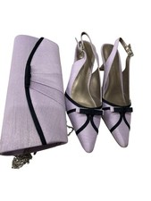 Jacques Vert Lilac Purpley Blue  Shoes Size 6 + Bag Away 30.4