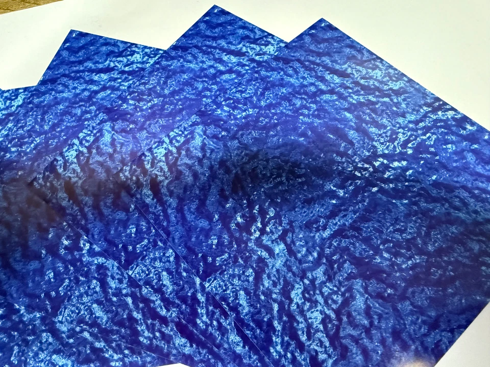 HO Scale Water Model Train Scenery Sheets –5 Seamless 8.5x11 Dark Blue - Image 2 of 4