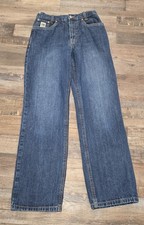 Cinch White Label Boys Straight Leg Western Jeans, Size 16R, Adjustable Waist