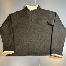 Kuhl Alfpaca Fleece Pullover 1/4 Zip Sweater Mens S Brown Hiking Outdoors