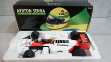 Ayrton Senna 1:18 Minichamps McLaren Honda MP4/5 1989 White/Orange/Black, avec c