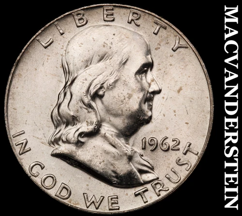 1962 Franklin Half Dollar- Silver Choice Gem Brilliant Uncirculated #i9838
