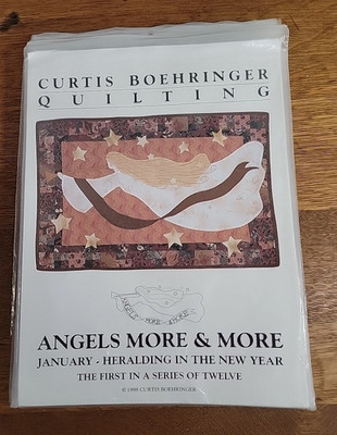 VTG 1998 Curtis Boehringer Angels More & More Quilt Patterns Full Set 12 Months