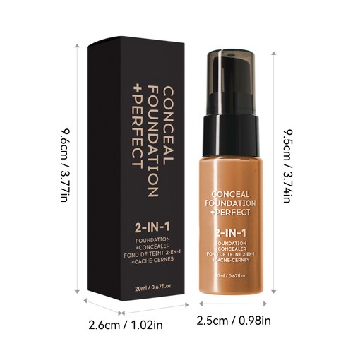 Women 1pcs Makeup Corrector Liquid Foundation Breathable Concealer Waterproof - Picture 24 of 30