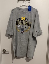 Champion Michigan Wolverines NCAA Final Four 2018 Basketball Shirt Gray 3XL