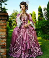 Elegant Dresses Costume European Historical Queen Marie Antoinette Costume Ball