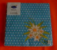 20 Servietten Edelweiss 1 Packung OVP Ambiente Angebot Edelweiß