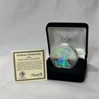 .999 Fine Silver 1 Oz Coin 2006 American Eagle Hologram Uncirculated W/ COA