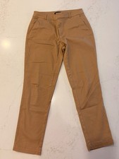 Banana Republic Women's Sloan Skinny Chino Pants Size 8 Camel Tan Ankle Fit