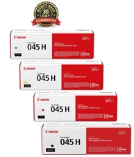 Genuine OEM Canon 045H High Yield Black Cyan Yellow Magenta  Toner Cartridge