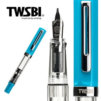 EF nib - New TWSBI ECO Edition Fountain Pen - Sea Blue