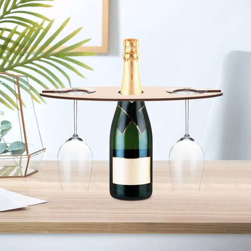 3 Pcs Wine Racks with Glass Holder Countertop Bottle Vintage Decanter Tabletop - Picture 6 of 12
