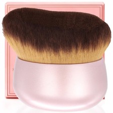Extra Large Body Makeup Brush Self Tanner Leg Bronzer Blend 75 mm Pink Rose Gold