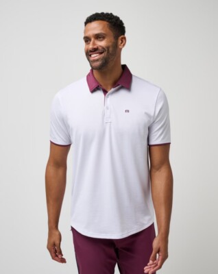 Travis Mathew Golf Home Game Polo white XL Retail $ 89.95