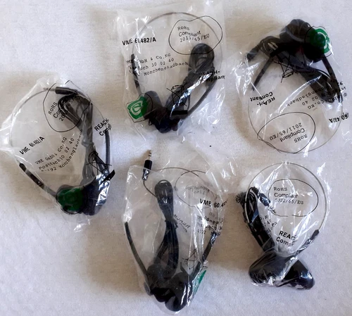 5 Stereo Kopfhörer RoHS Größen verstellbar 3,5mm Klinke VME 60.482/A  neu