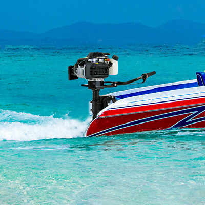 4HP 4-Stroke Outboard Motor Jet Pump Boat Engine CDI 55cc Engine Heavy Duty USA