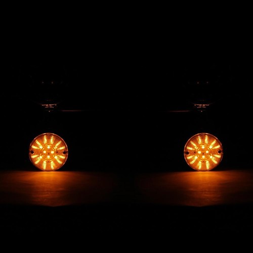 4.5" LED Passing Fog Turn Signal Light Bar Black For Harley Touring Road King - Foto 8 di 11