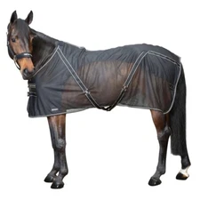 BACK ON TRACK Sienna Black Horse Mesh Cooler Sheet (218800)