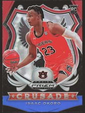 2020 Panini Prizm Draft Picks Collegiate #84 Isaac Okoro Red White and Blue RC